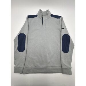 Under Armour Sweater Mens Medium Golf Performance Fleece Sweatshirt Stand Collar